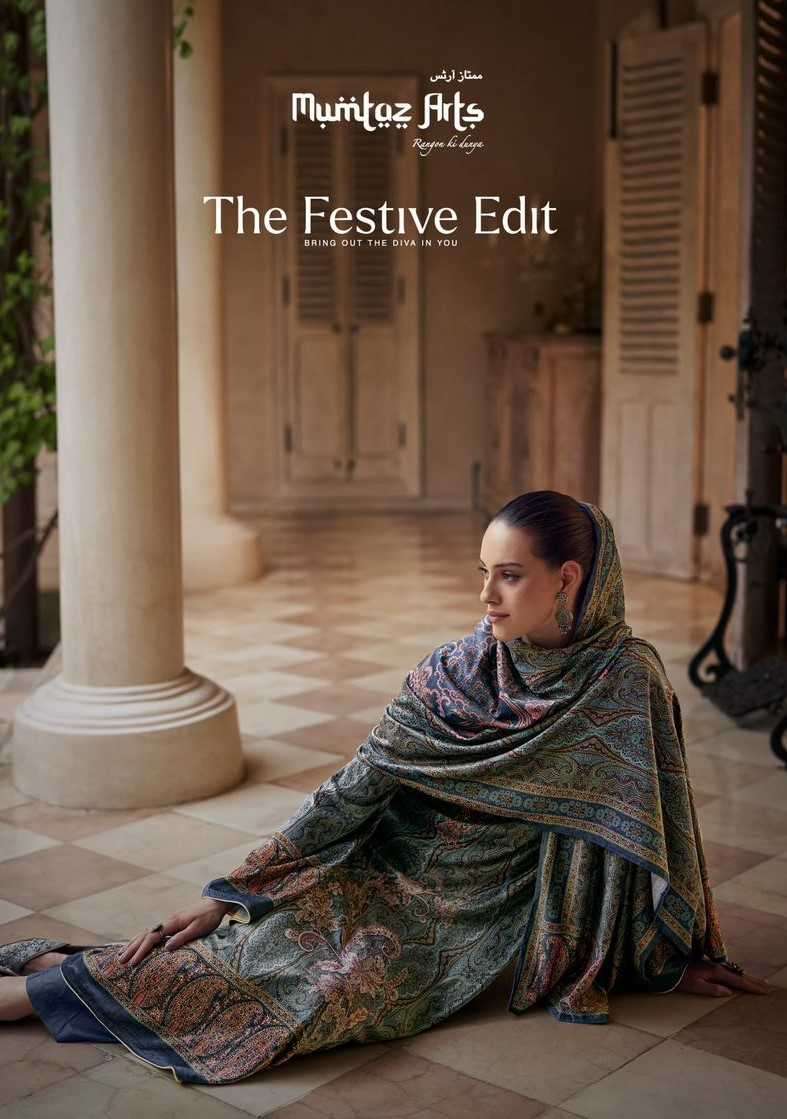 mumtaz arts the festive series 27001-27006 pure velvet suit 