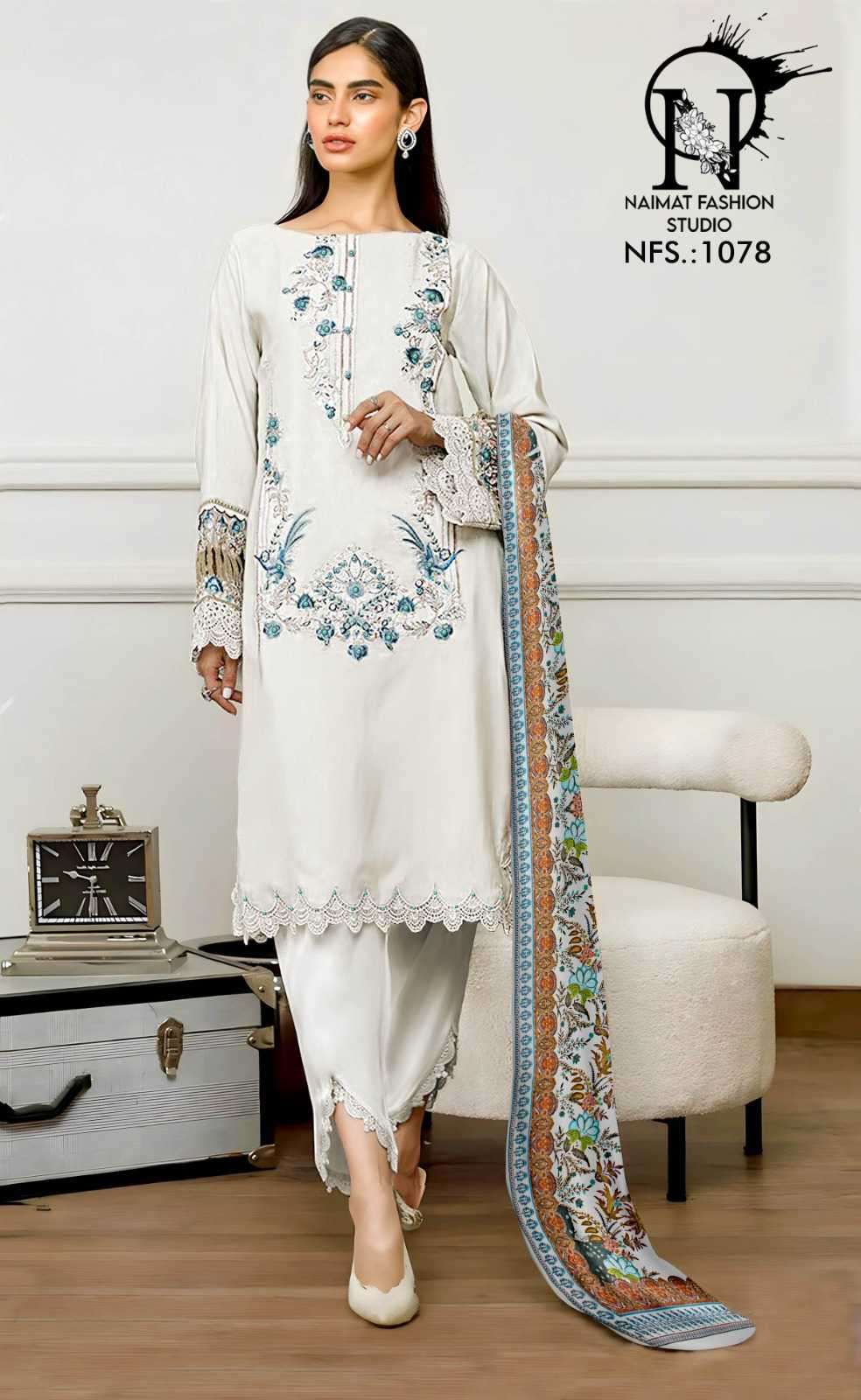 naimat 1078 Pure Fox Tunic  Embellished  with beautiful embroidery work  