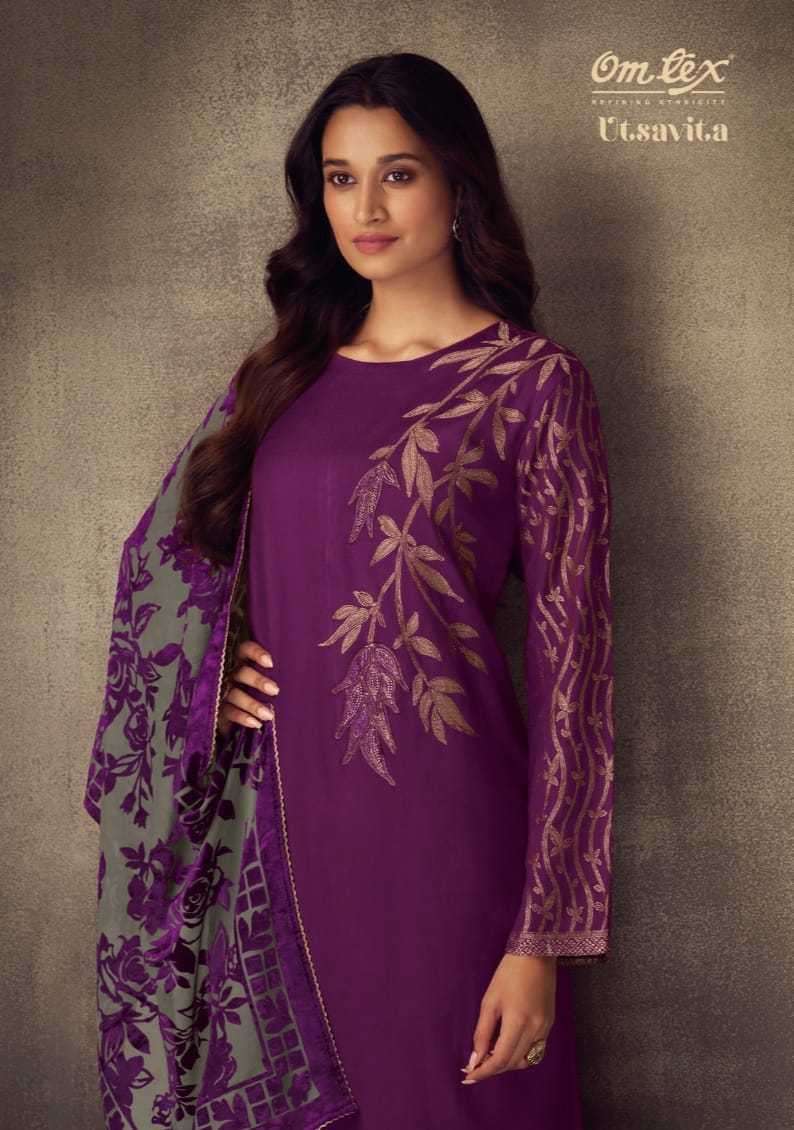 omtex utsavita series 2811 pashmina silk suit 