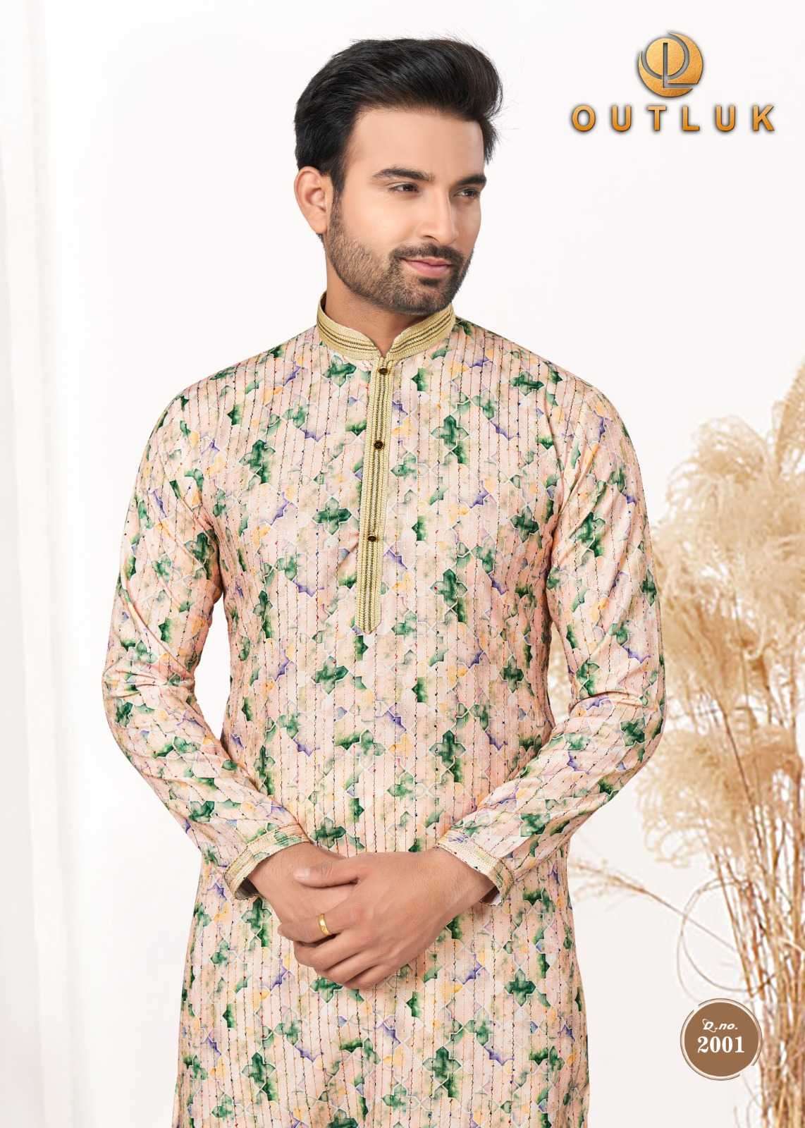 outluk wedding collection vol 2 series 2001-2005 Heavy Cotton Kurta Pajama