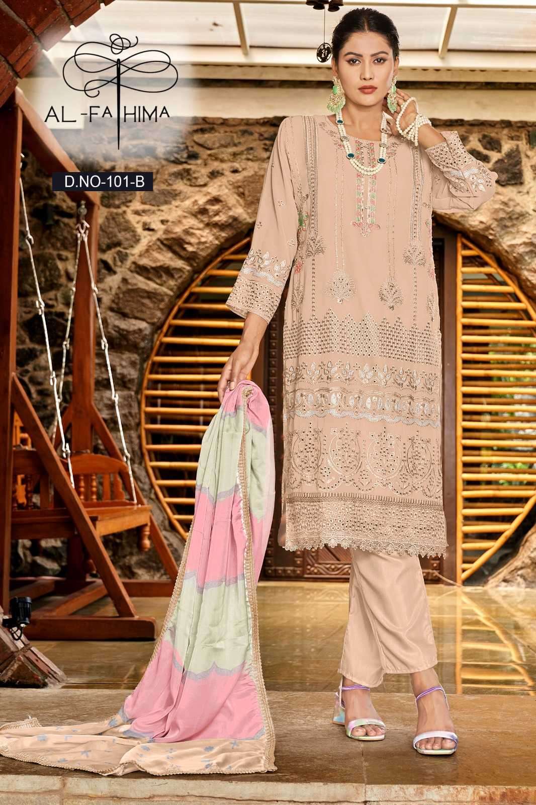 pr al fathima afreen series 101 Faux Georgette suit