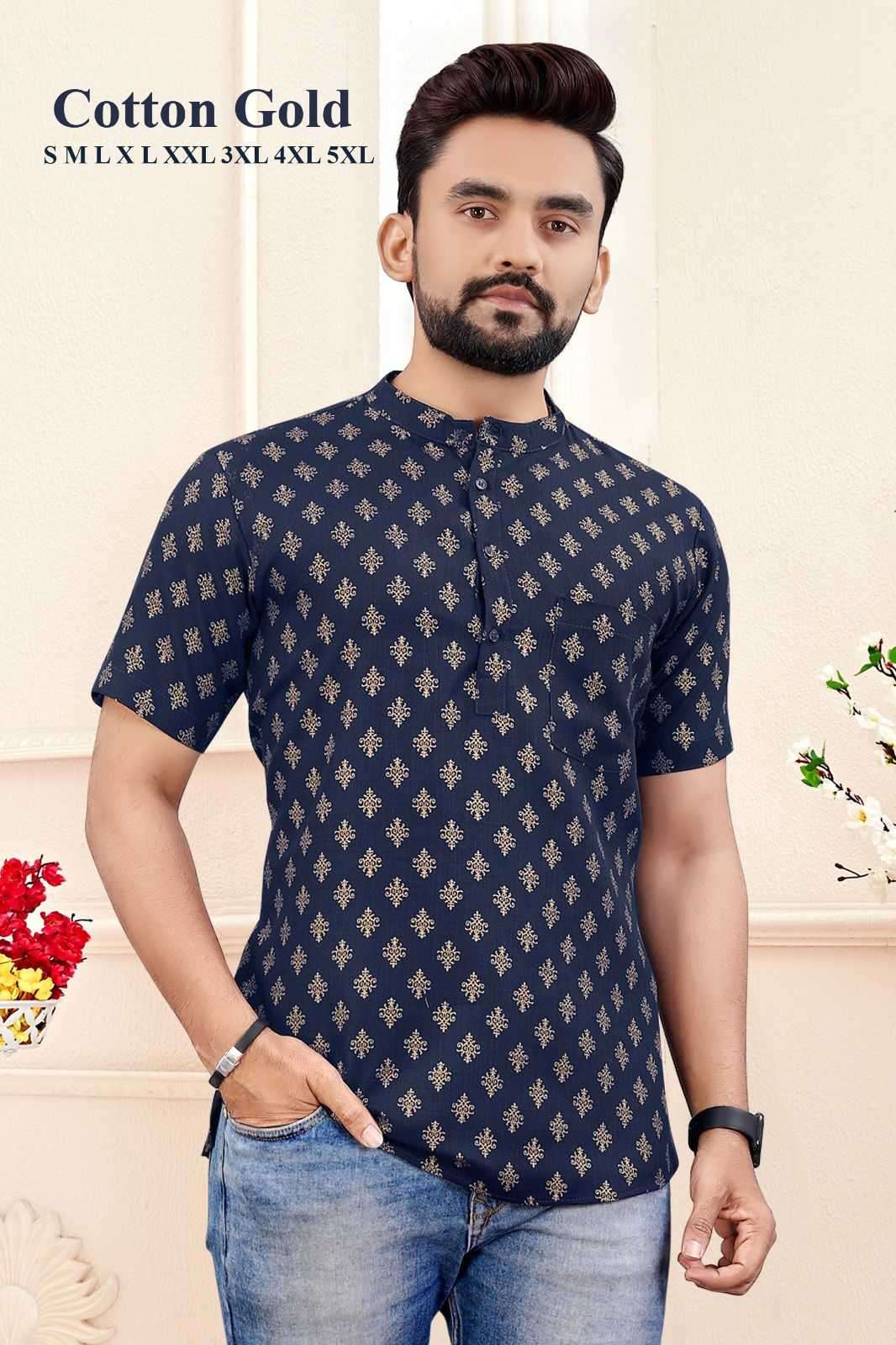 pr cotton gold series 1001-1006 cotton kurta