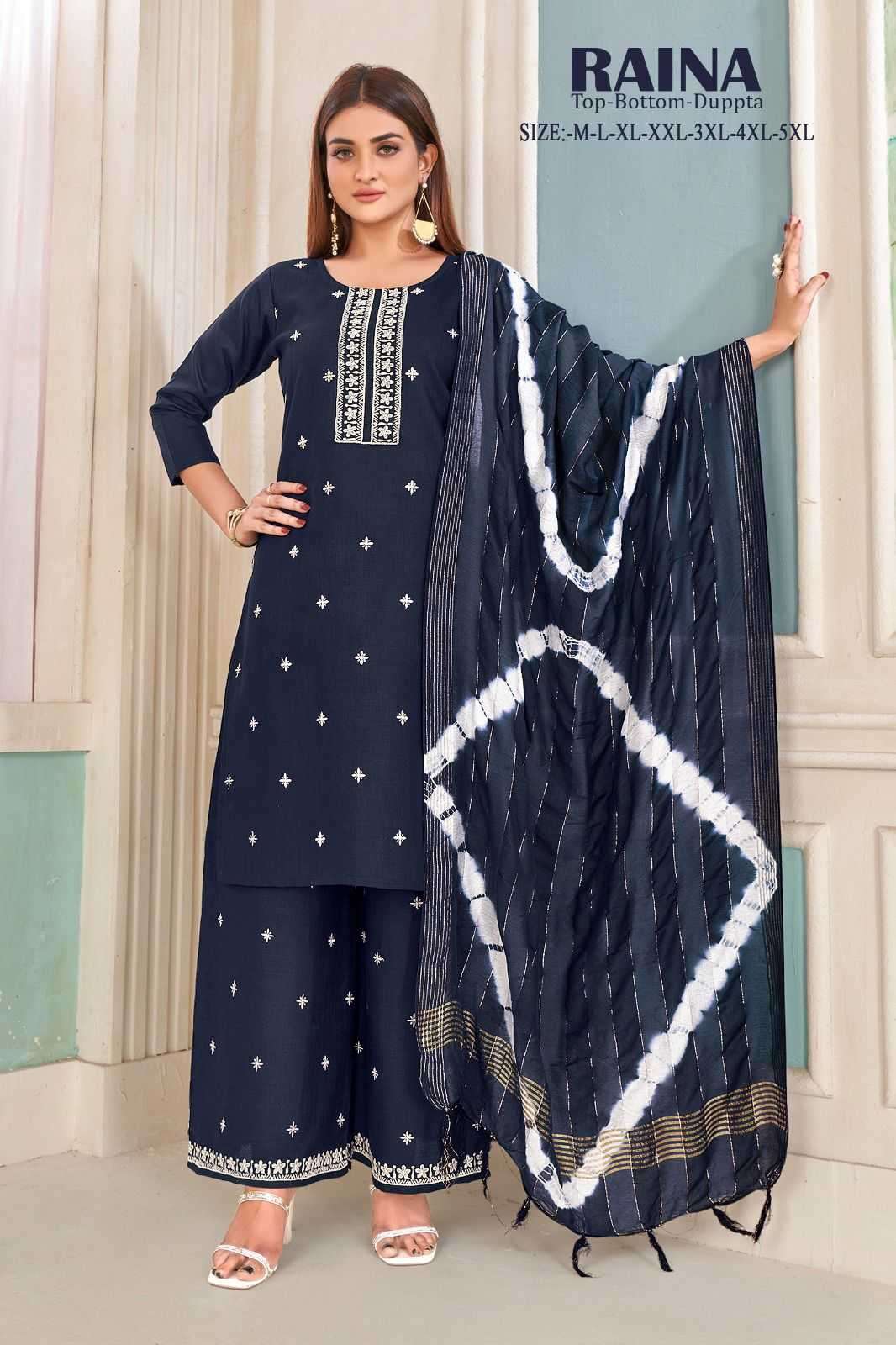 pr raina series 1001-1006 magic cotton suit 