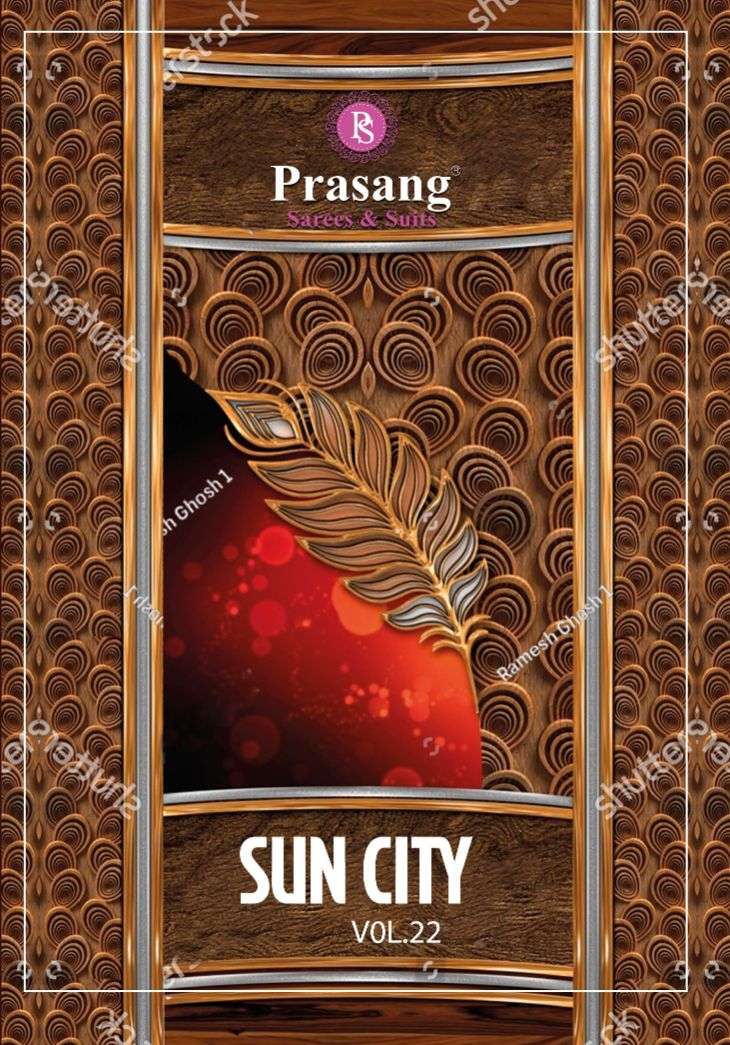 Prasang Suncity Vol-22 series 22001-22020 pure cotton saree