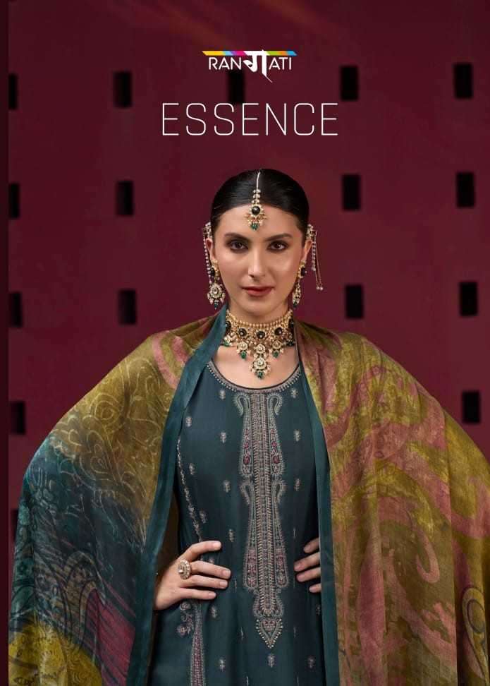 rangati essence series 1001-1004 Pure Wool With Heavy Embroidery suit