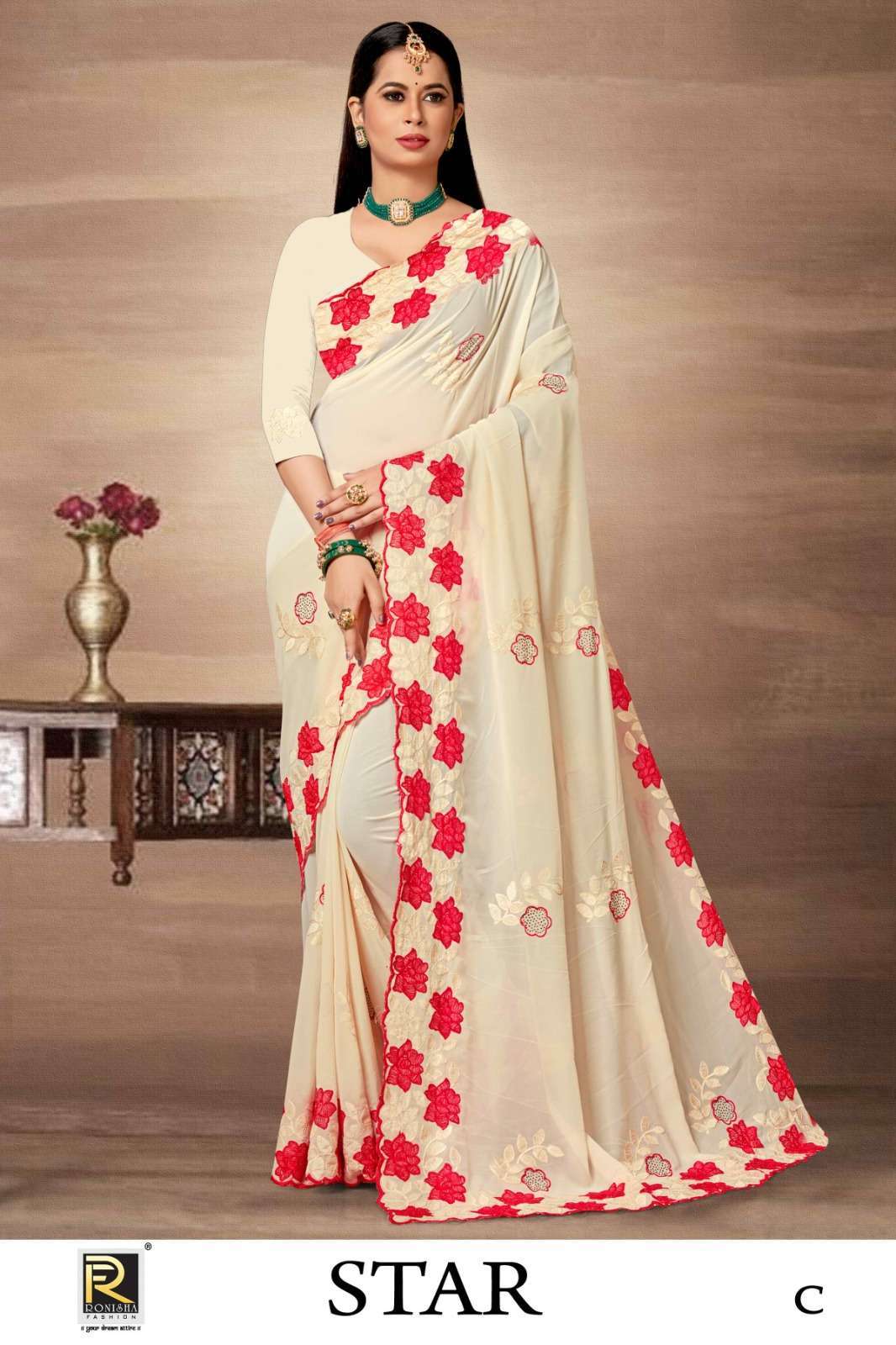 ranjna saree star fancy fabrics saree