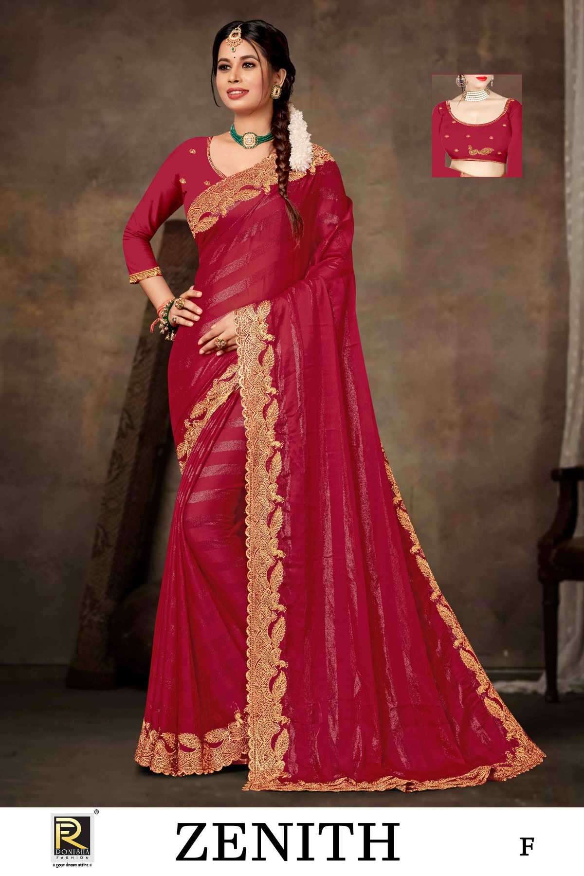 ranjna saree zenit fancy fabrics saree