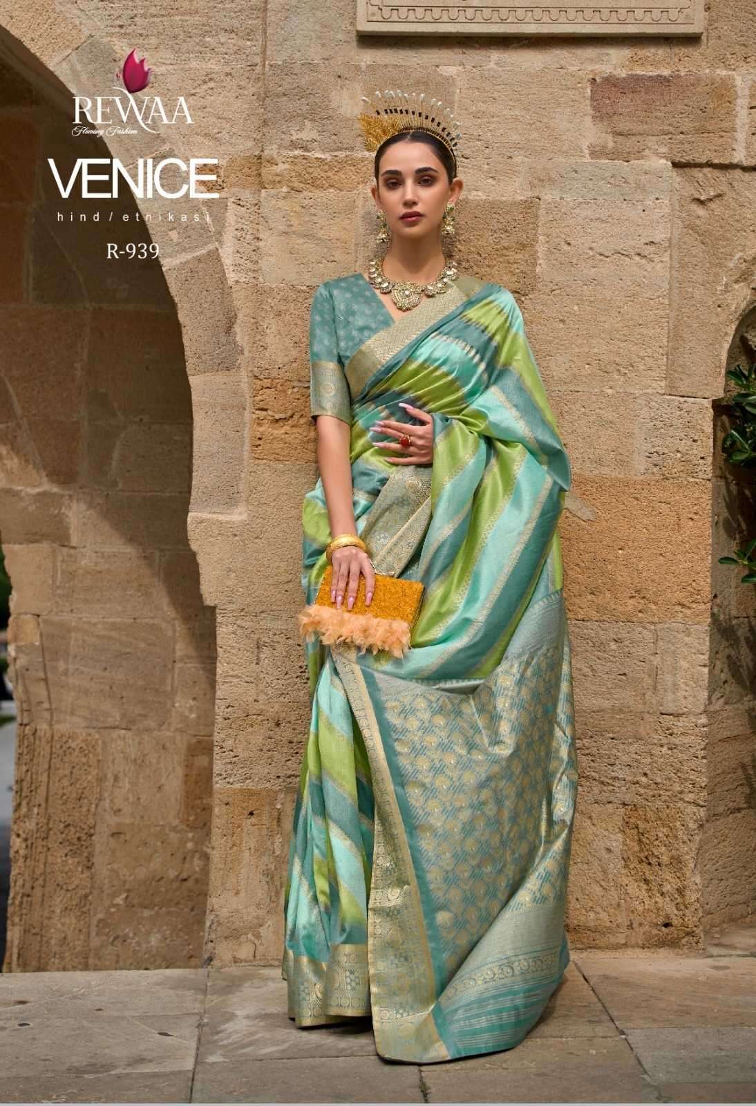 rewaa venice series 930-939 superior silk saree