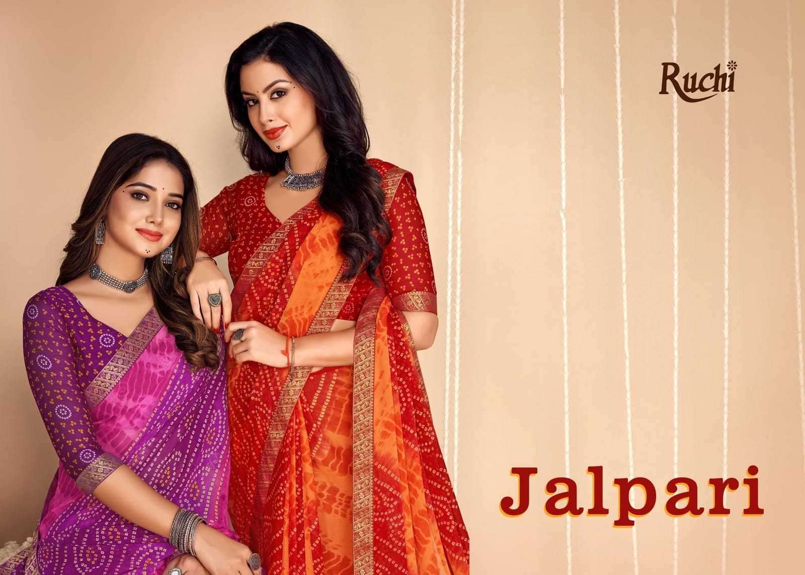 ruchi jalpari series 27101-27106 Chiffon saree