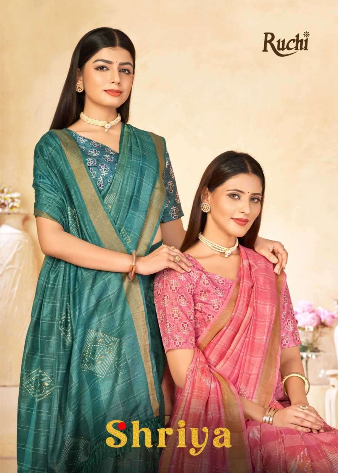 ruchi shriya series 29001-29006 Linen Silk saree