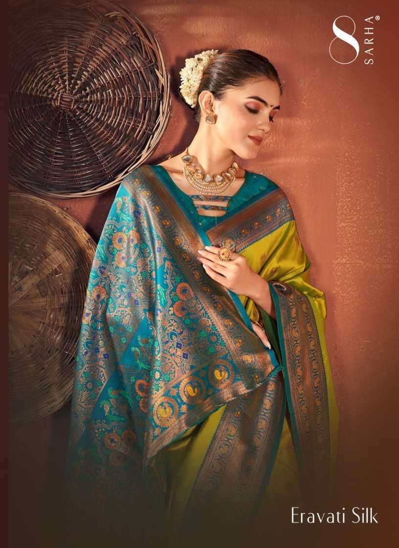 sarha eravati silk fancy Silk saree