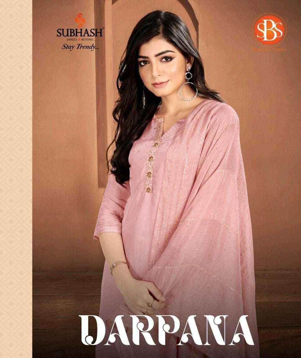 sbs fashion darpana series 4391-4394 upada silk suit 