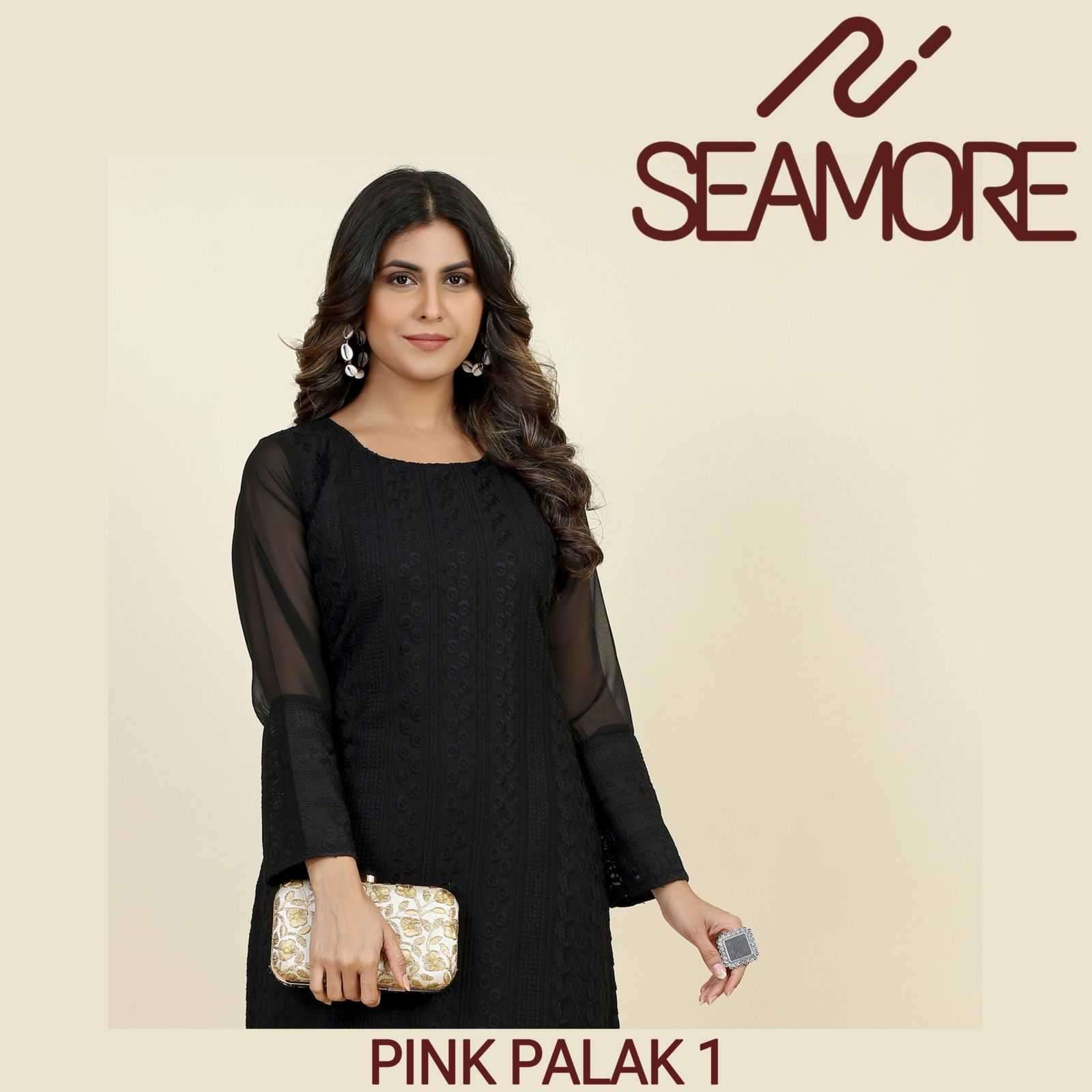 seamore pink palak vol 1 series 3001-3002 Lakhnavi Georgette kurta