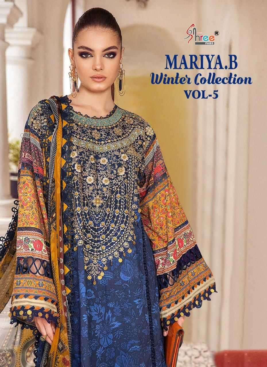 shree fab mariya b winter collection vol 5 series 3314-3321 heavy pashmina suit 