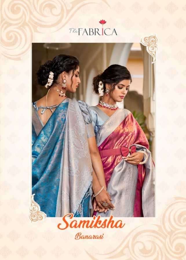 the fabrica samiksha series 8001-8010 soft banarasi jacquard saree