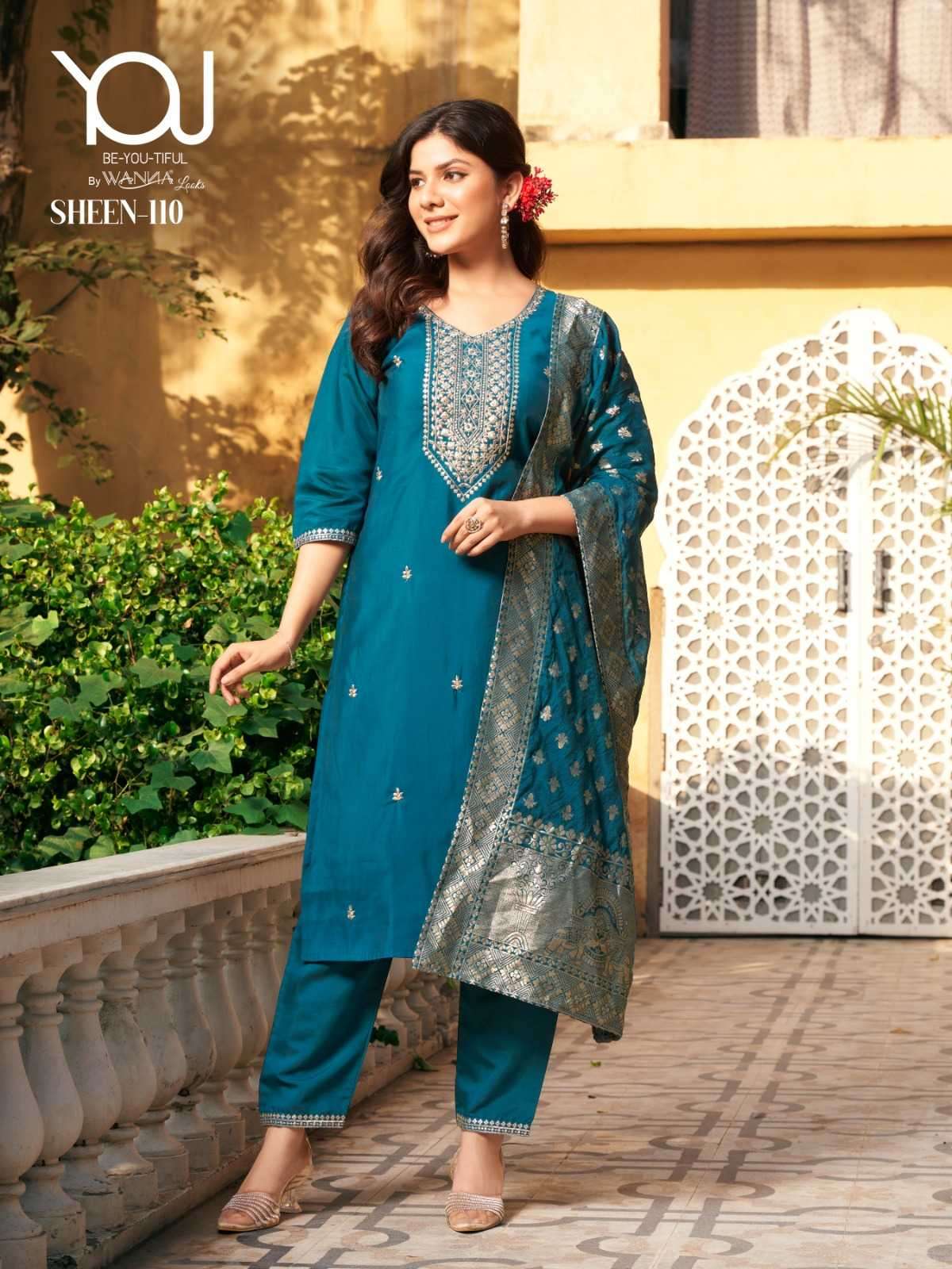 wanna you sheen series 107-110 roman silk suit 