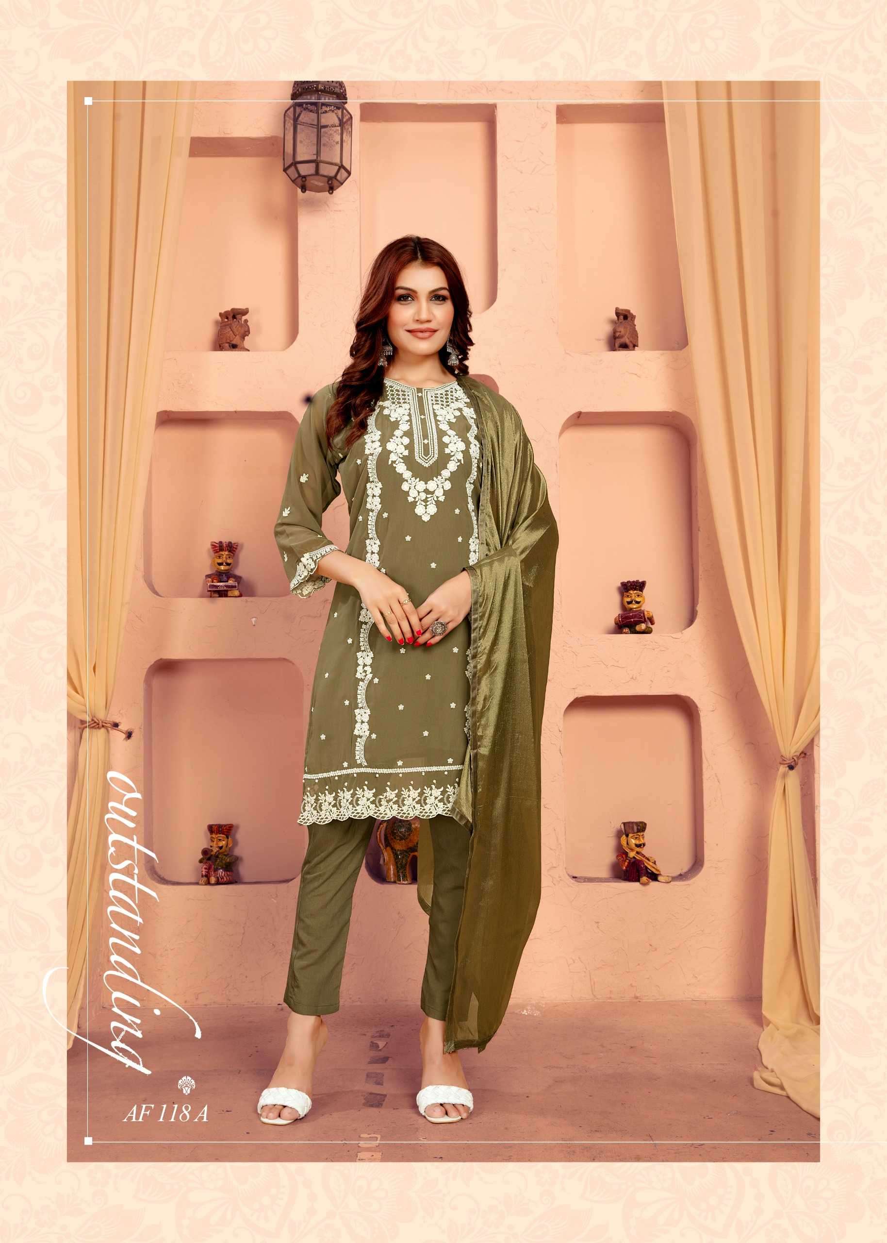 afsana 118 Faux Georgette suit