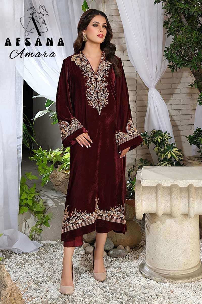 afsana amara 2024 heavy 9000 velvet suit 