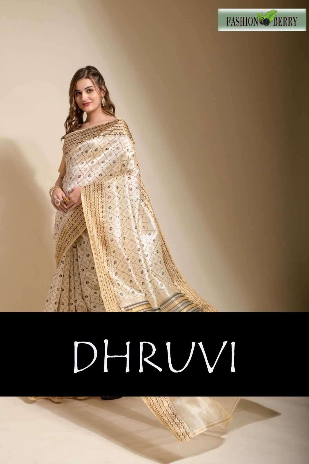 fashion berry dhruvi series 268-271 assam silk saree