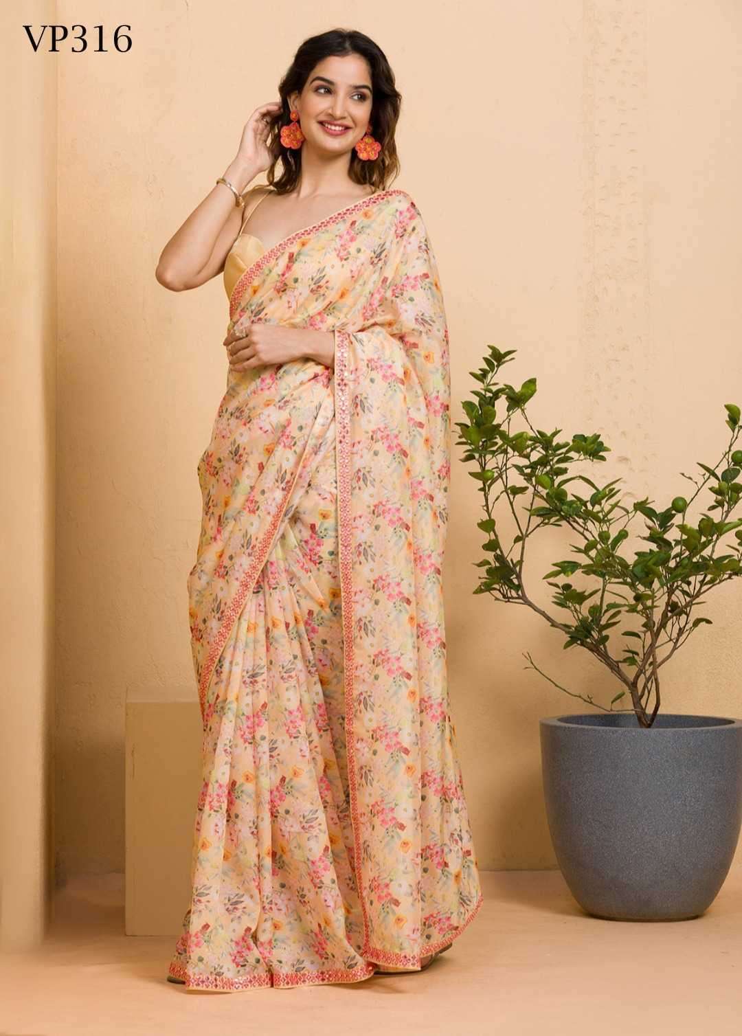 fashion berry kalki mirror series 315-316 chinon saree