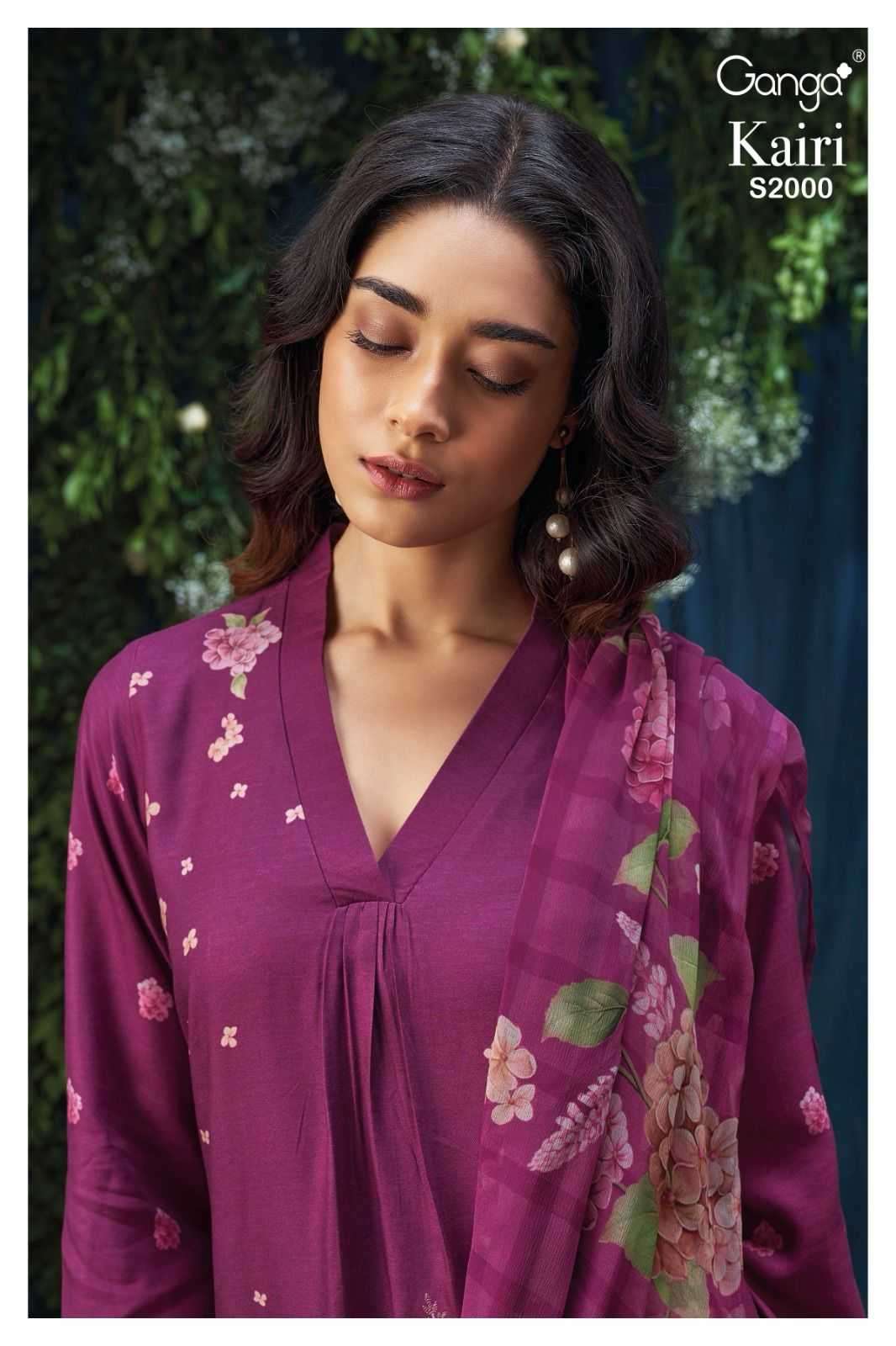 ganga kairi 2000 premium pure pashmina suit