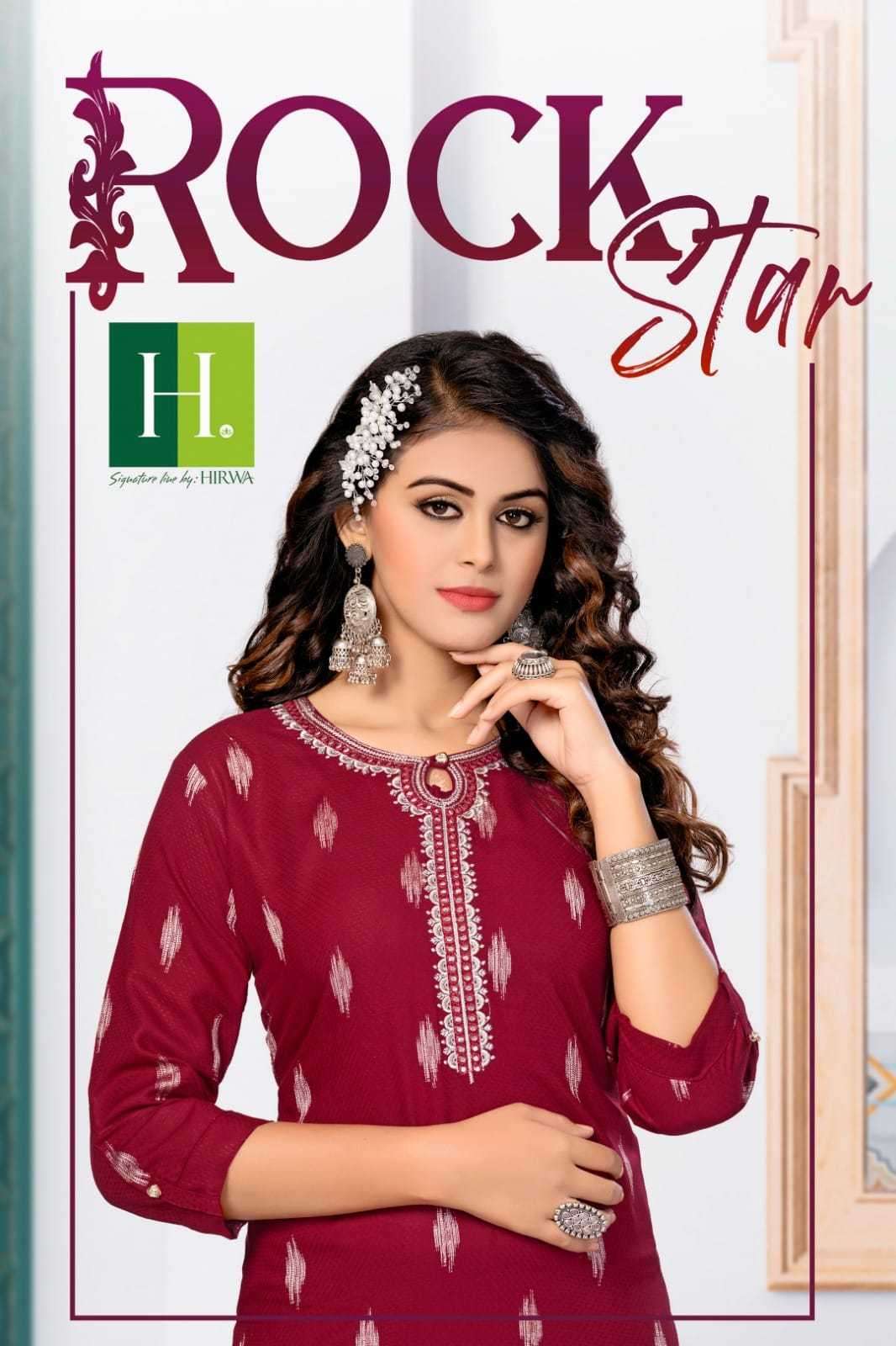 hirwa rockstar series 101-106 Heavy Bombay Rayon kurti