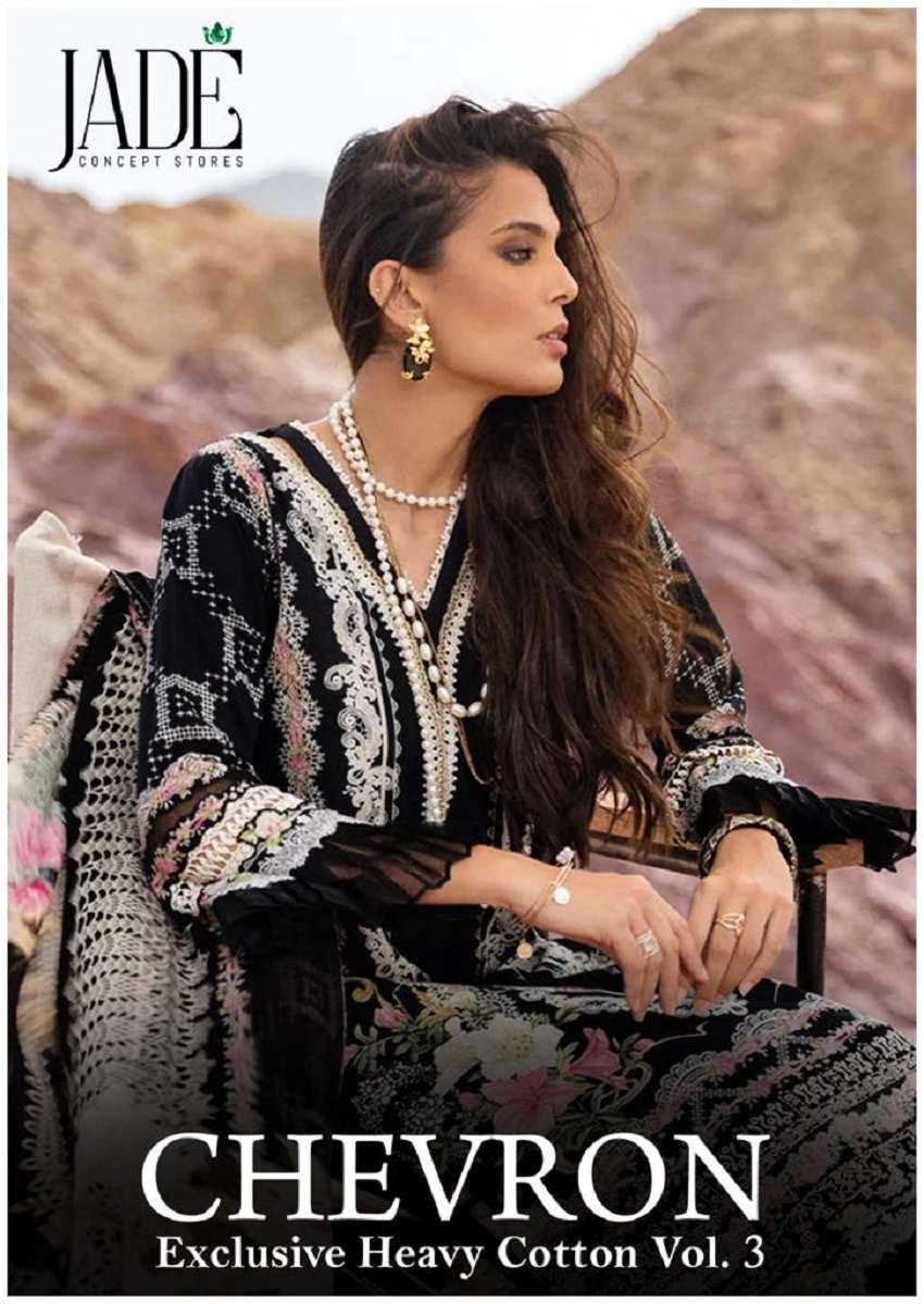 Jade Chevron Vol-3 series 21-26 Lawn Cotton suit