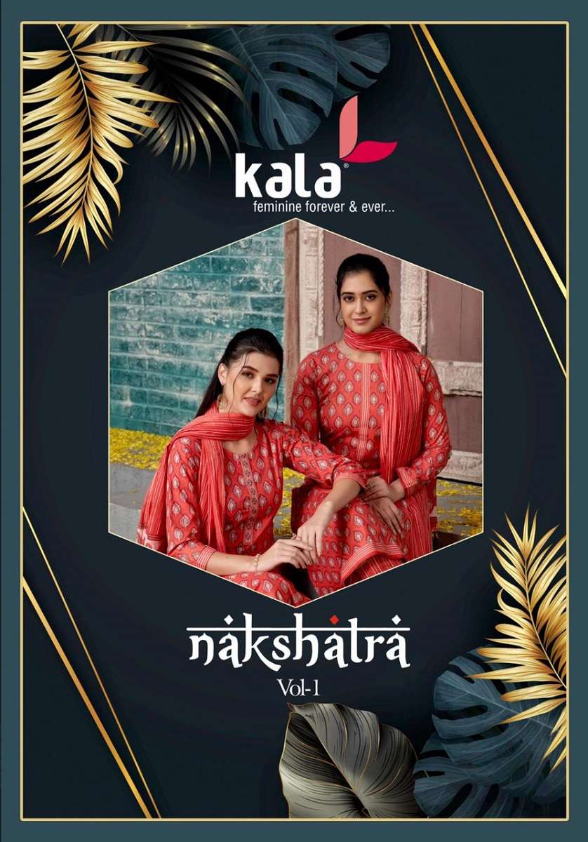 Kala Nakshatra Vol-1 series 5201-5212 Pure Cotton Printed readymade suit