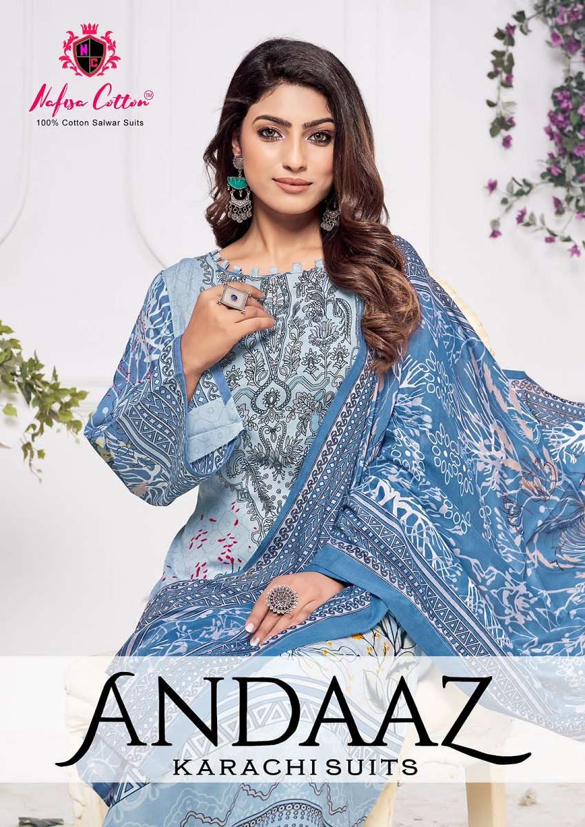 Nafisa Andaaz Karachi Suit series 101-106 Heavy Soft Cotton suit