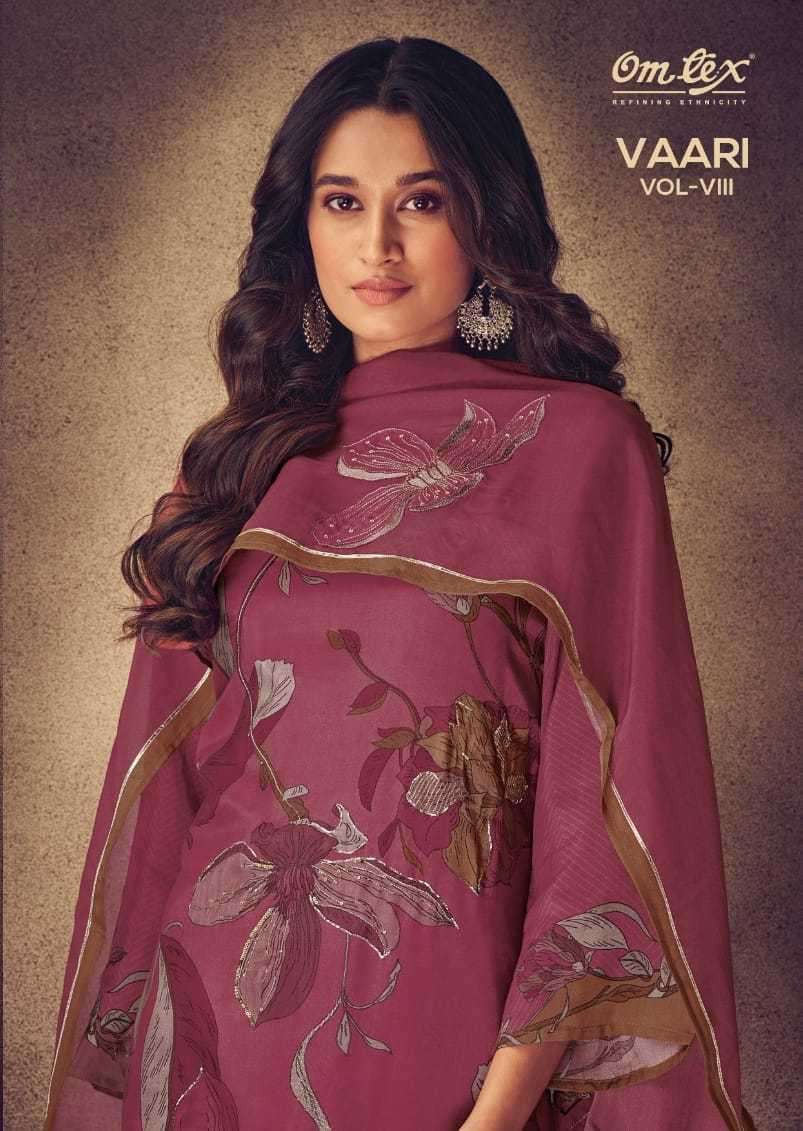 omtex vaari vol 8 series 2991 pure muslin suit 