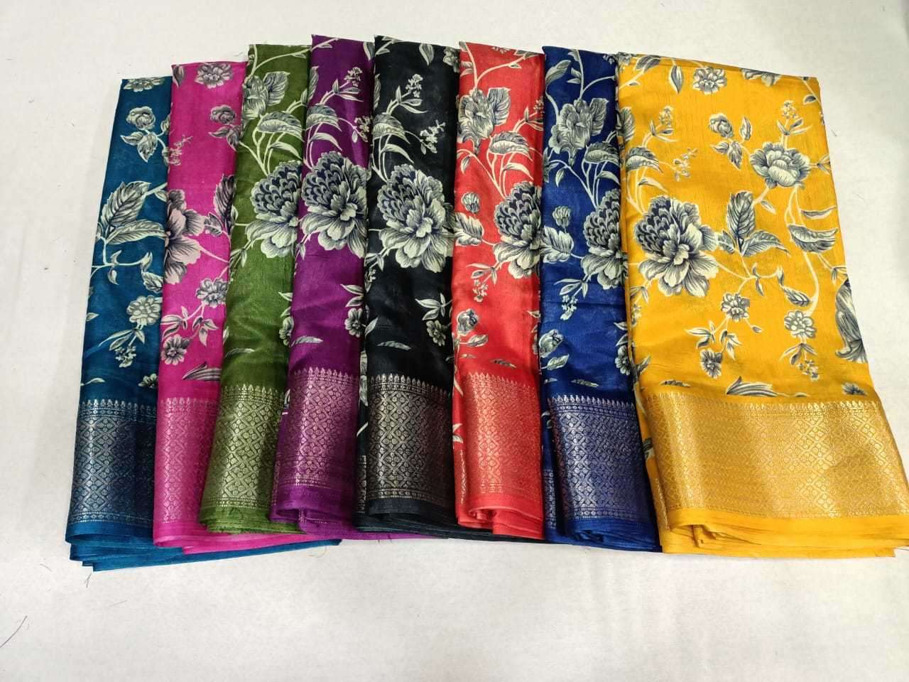 pr 1024 soft silk with blouse sarees collection