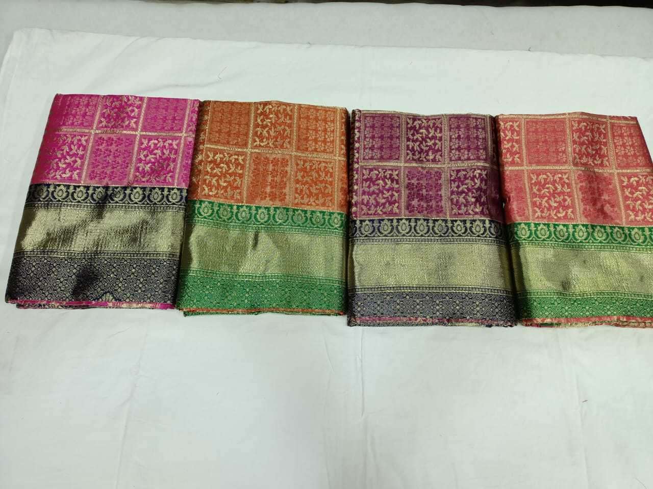 pr 1025 kota silk with blouse sarees new collection