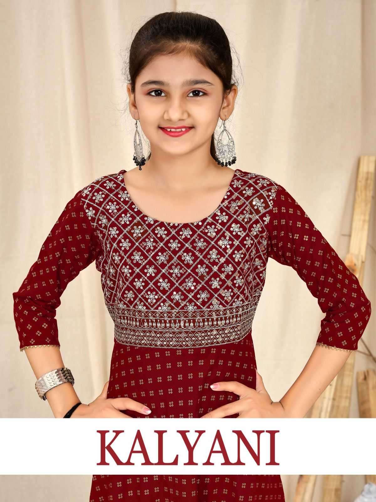 pr kalyani series 1001-1006 heavy rayon kurti 