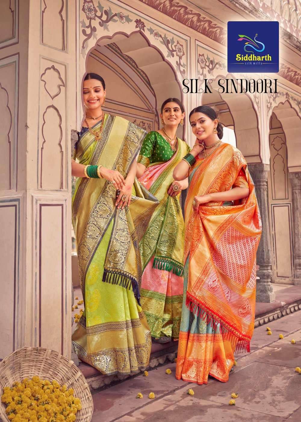 siddharth silk mills silk sindoori series 90001-90006 silk saree