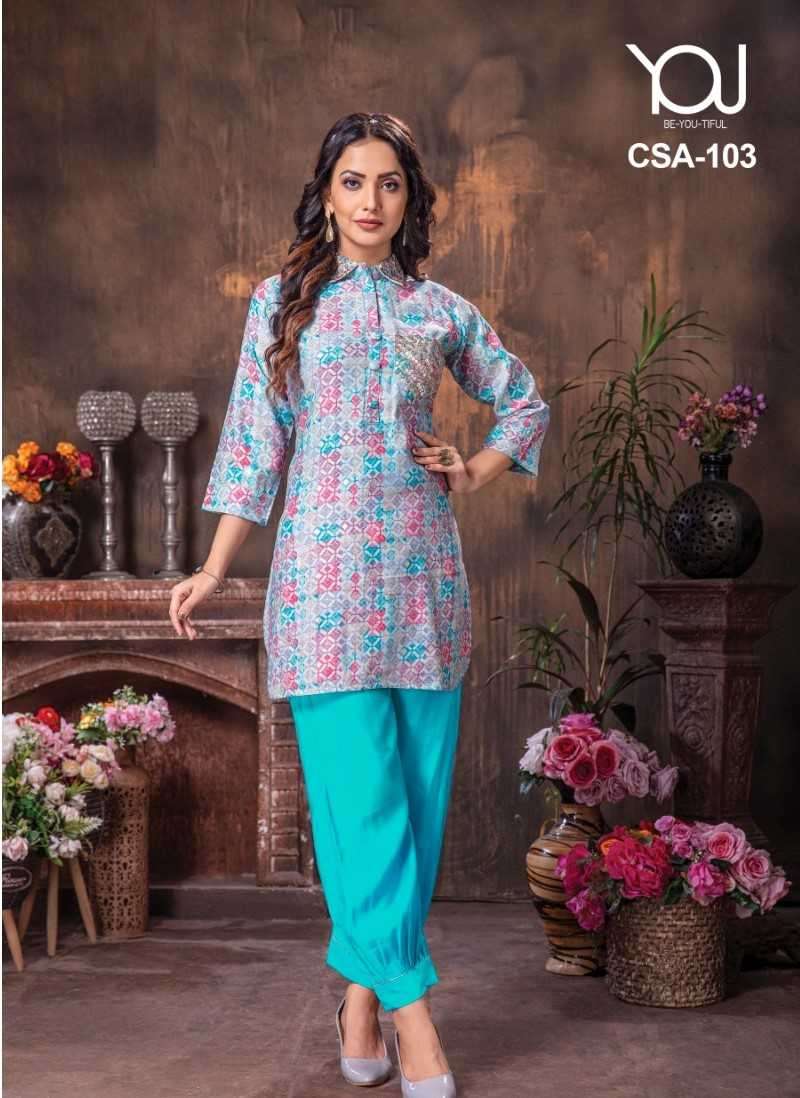 wanna you csa Modal Kurti With Afghani Pants 