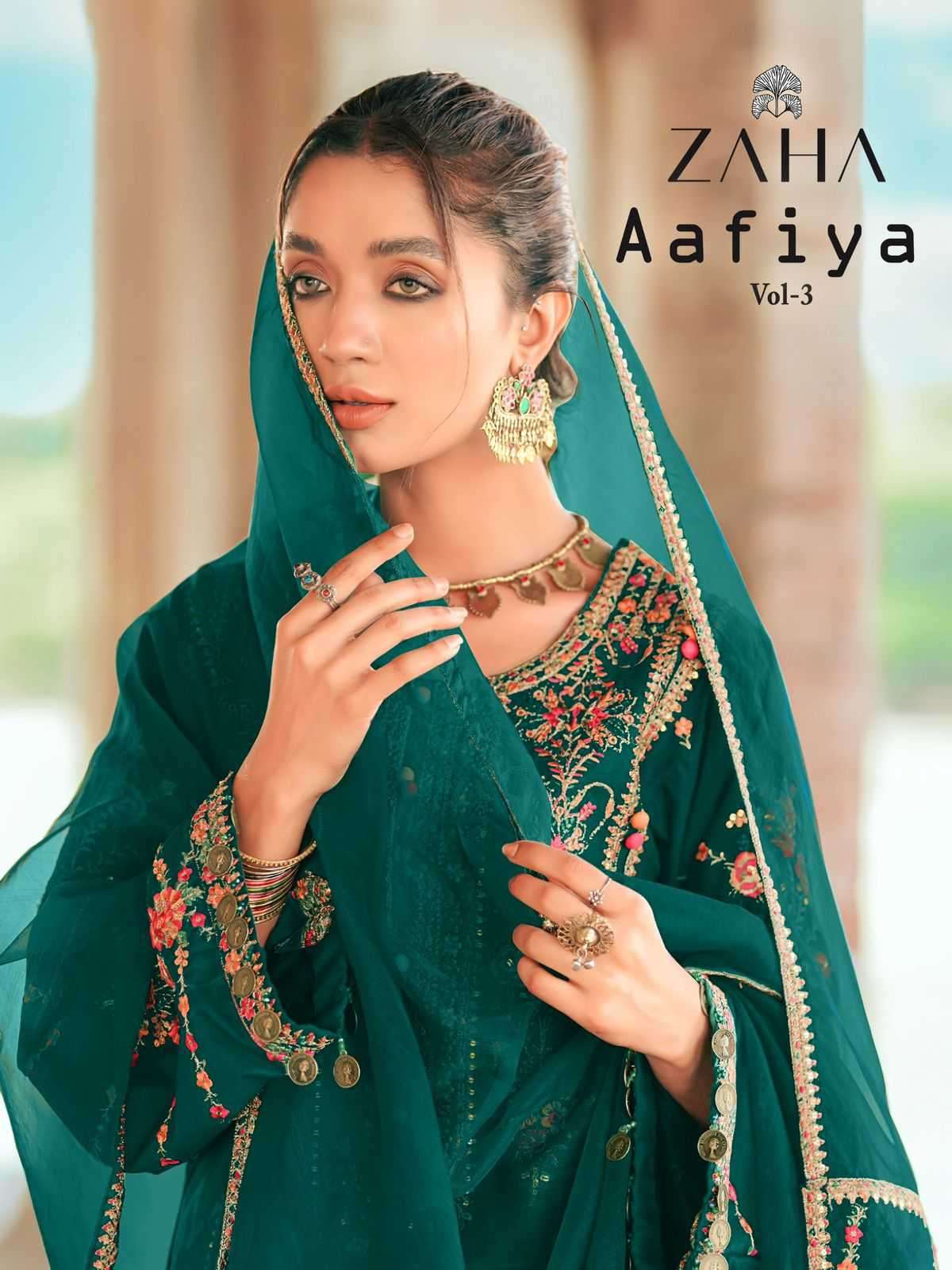 zaha aafiya vol 3 10219 colors velvet suit