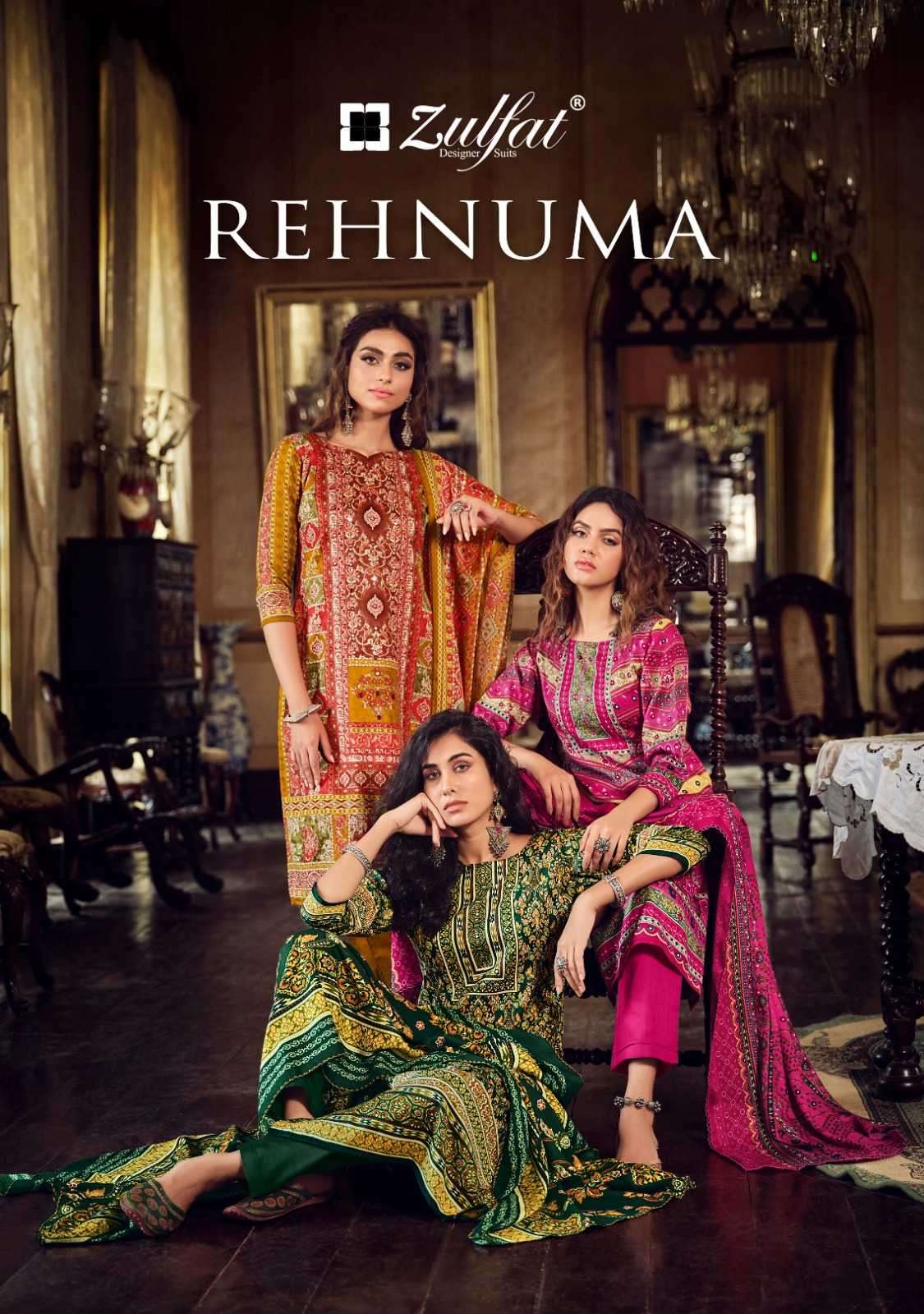 zulfat rehnuma series 521001-521008 Pure Woollen Pashmina suit