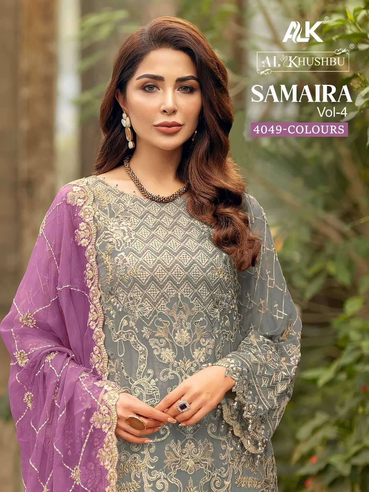 al khushbu samaira vol 4 4049 efgh georgette suit 