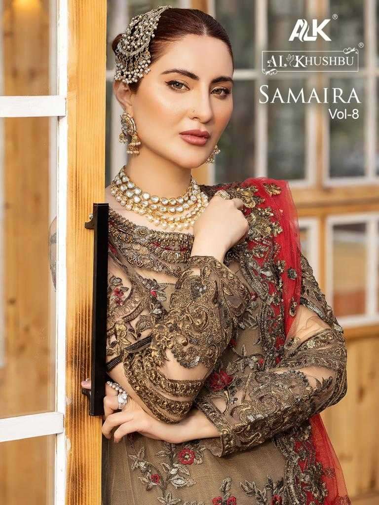 al khushbu samaira vol 8 series 4076-4079 georgette suit 