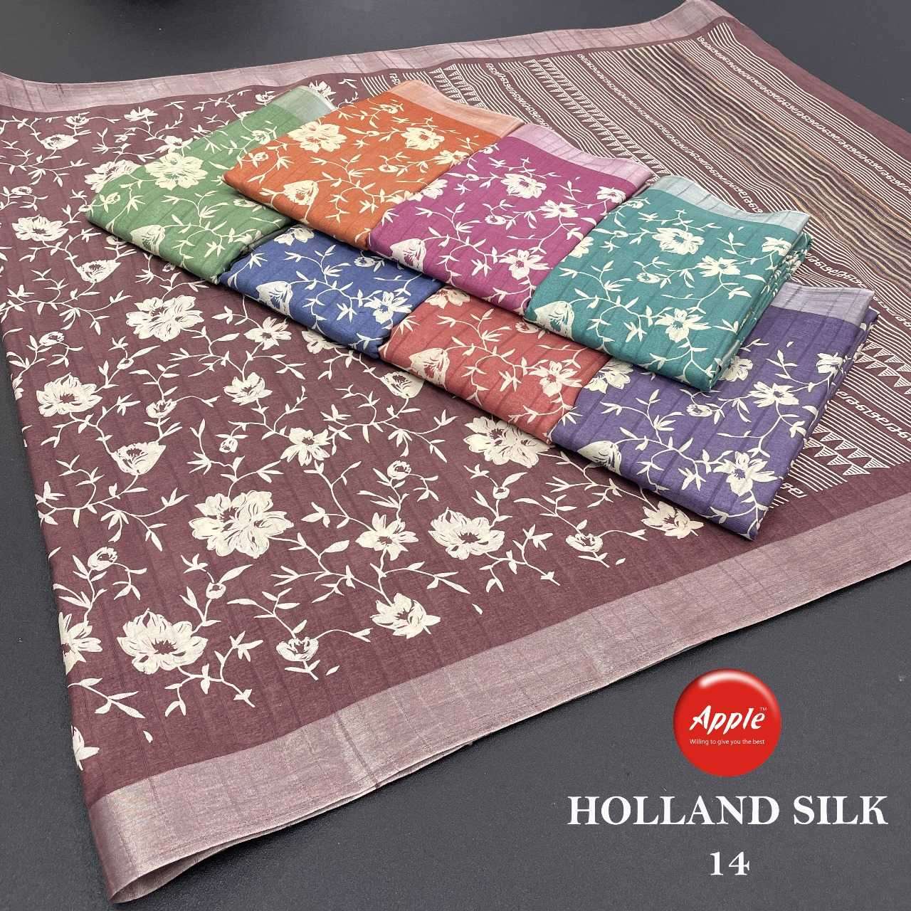 apple holland silk 69 handloom silk saree