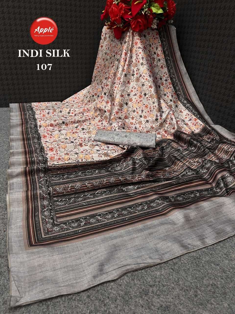 apple indi silk series 101-108 silk saree