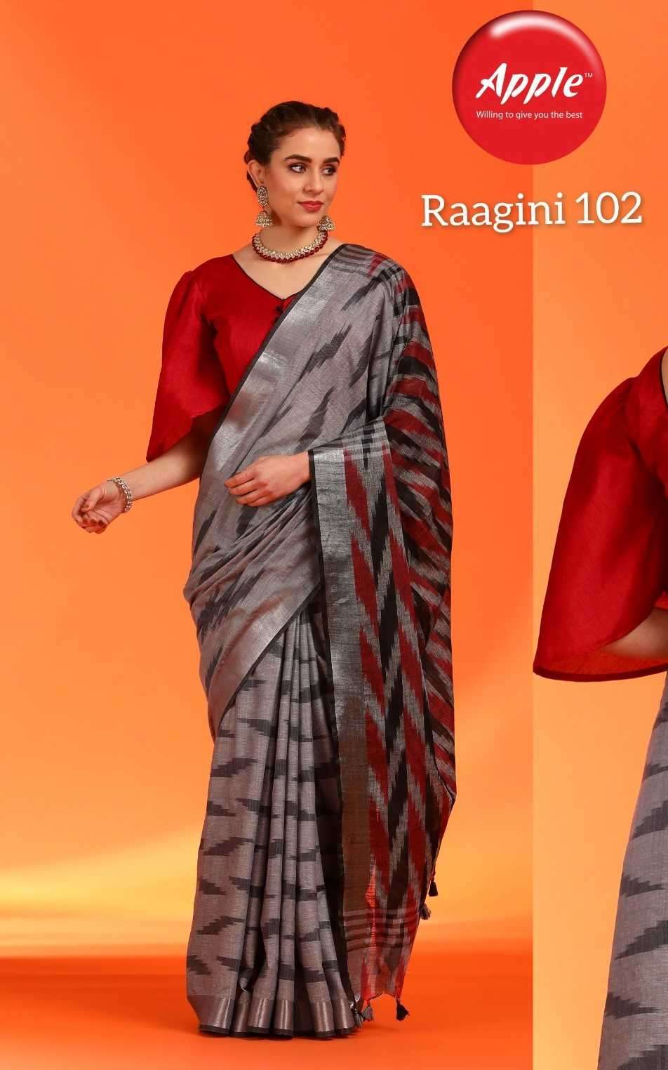 apple sarees raagini vol 1 series 101-108 cotton saree