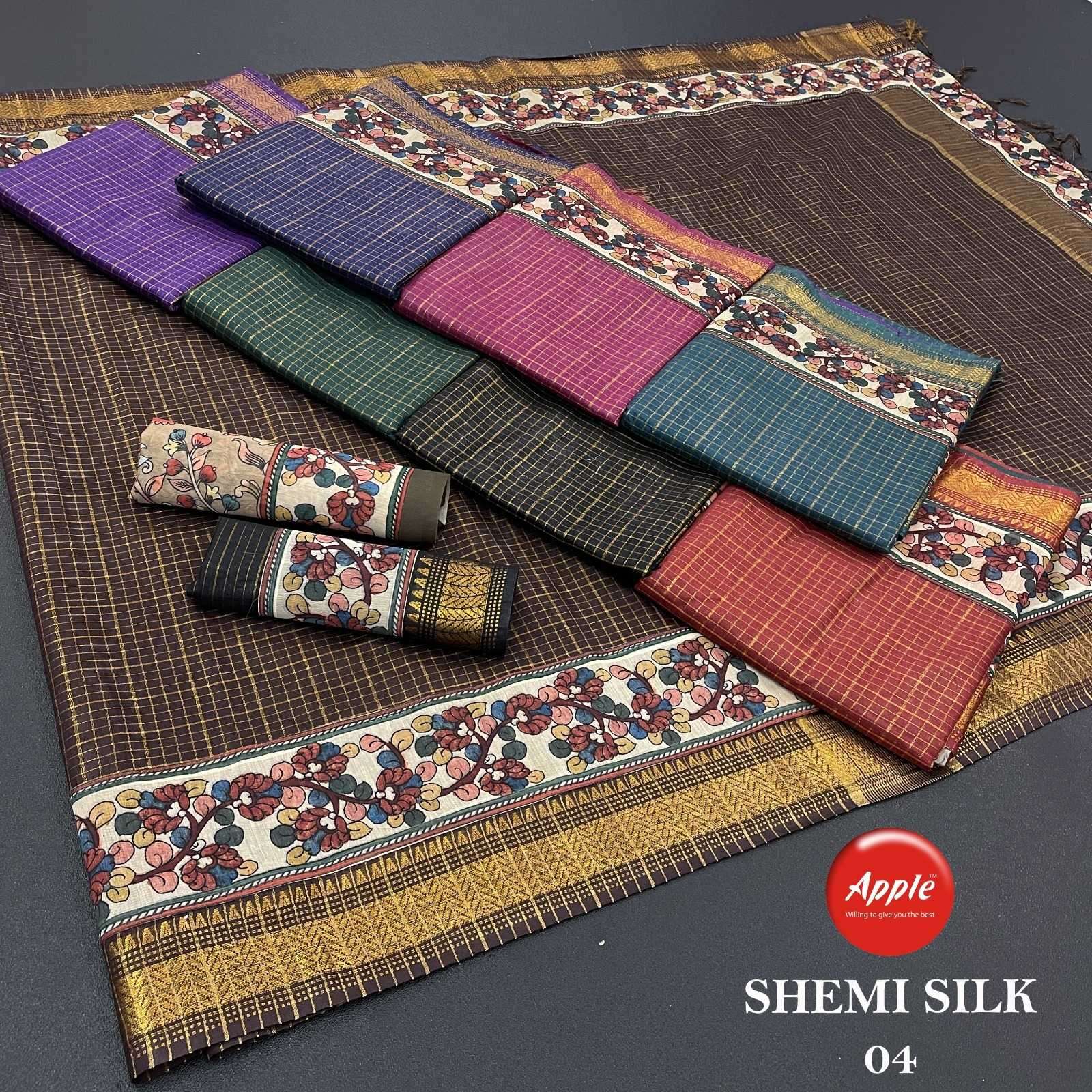apple shemi silk series 01-04 silk saree