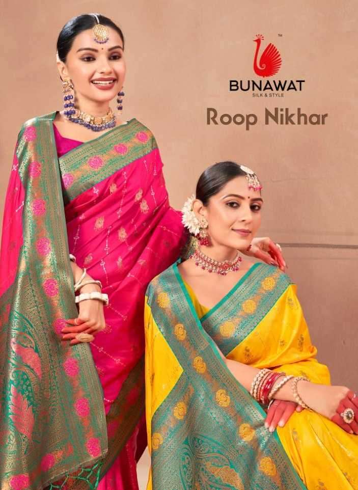 bunawat roop nikhar series 1001-1006 Banarasi Silk saree