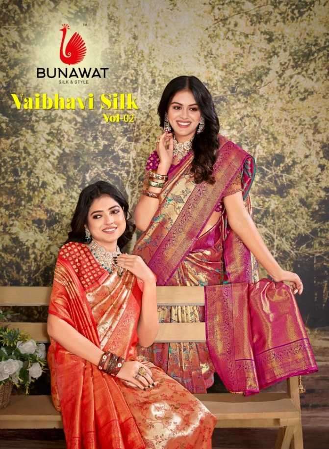 bunawat vaibhavi silk vol 2 series 1001-1004 Kanjivaram Silk saree