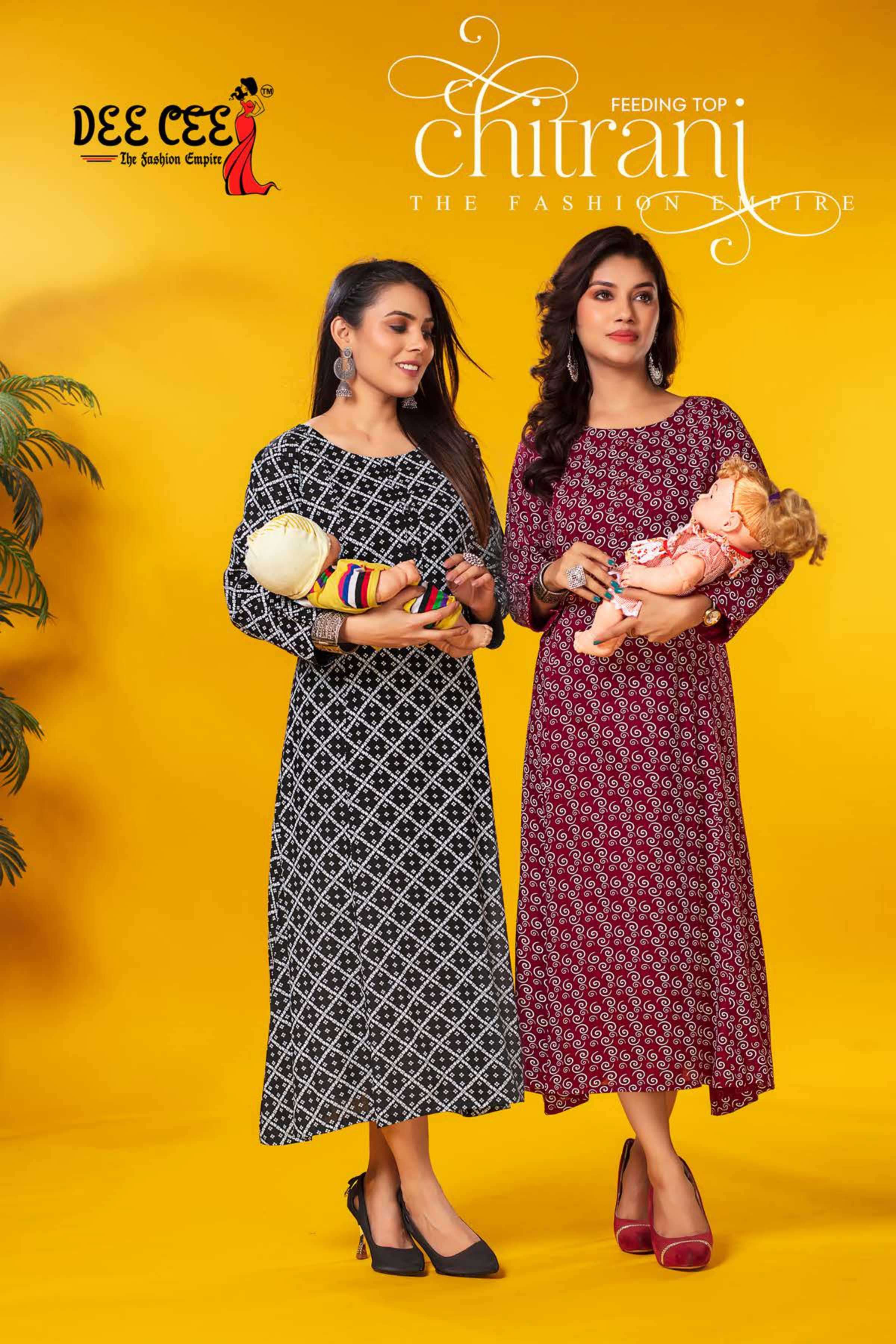 dee cee chitrani series 101-106 heavy rayon kurti 