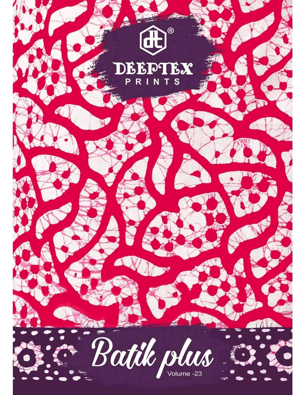 deeptex prints batik plus vol 23 series 2301-2310 cotton suit 