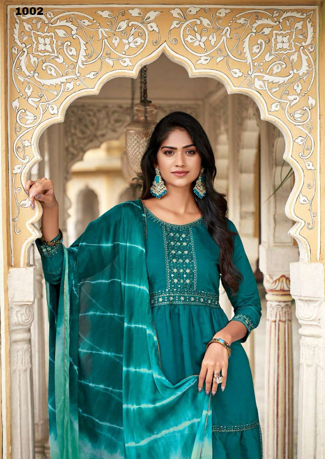 design-4 designer chanderi viscose suit 