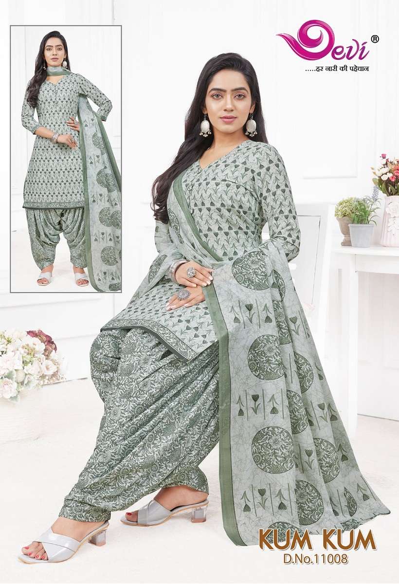 Devi Kumkum Vol-11 series 11001-11012 cotton suit 