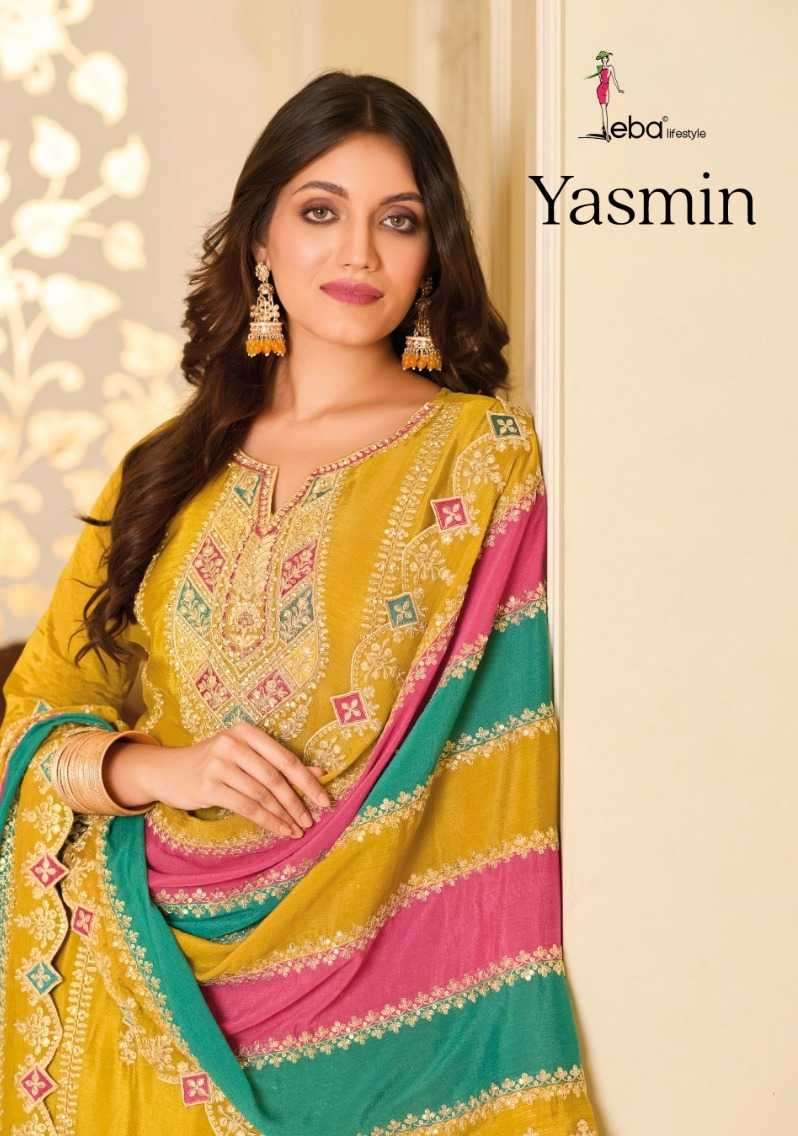 eba lifestyle yasmin series 1653-1654 premium silk suit